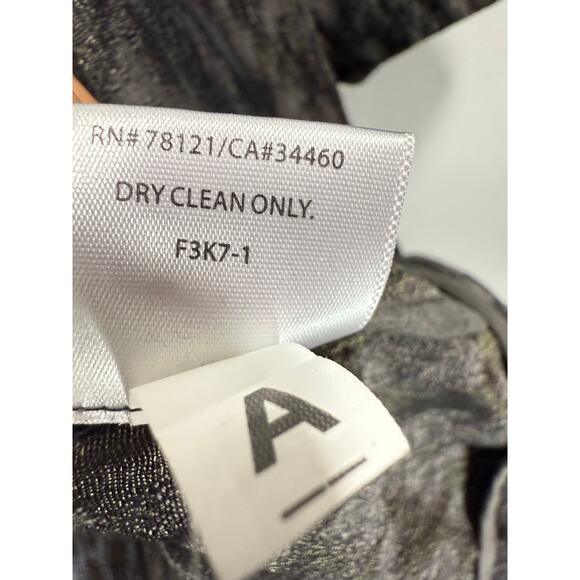 Eileen Fisher Blurred Ikat Jacquard Coat L/XL Cotton Silk Open Front Jacket - Picture 10 of 13